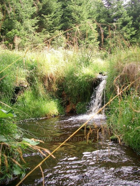vodopád Hraniční potok , Kryštofovy Hamry