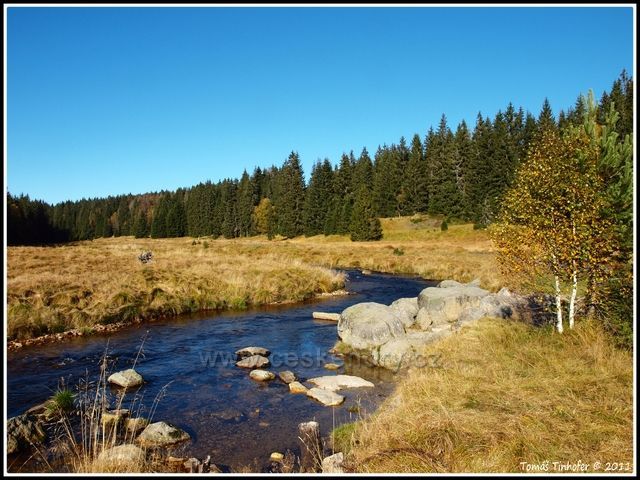 Šumava - Roklanský potok na podzim