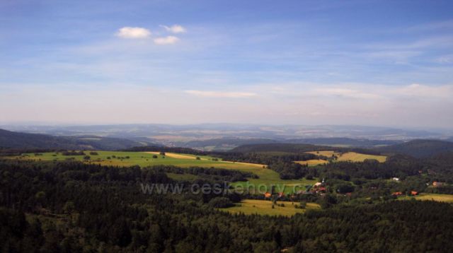 pohled ze Stolových hor do Čech