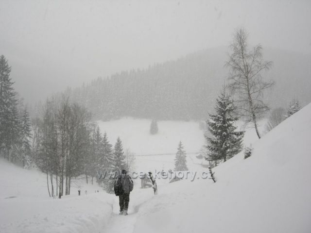 Zima v Peci pod Sněžkou
