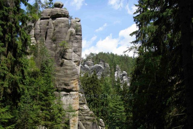 Adršpach - krásný výhled do skal