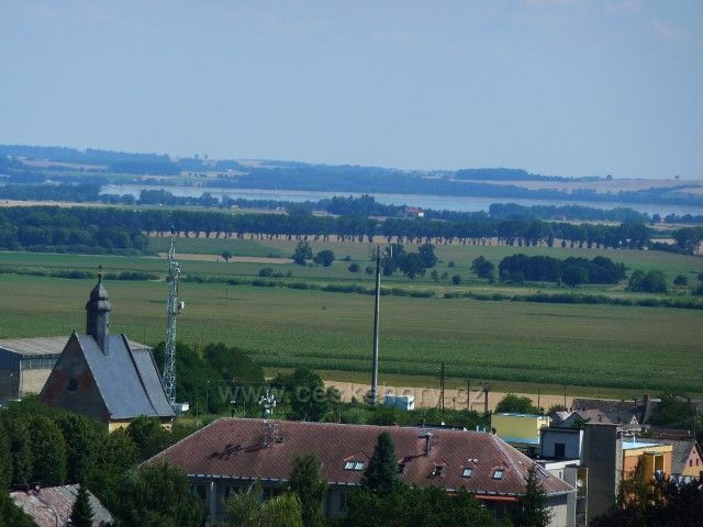 Javorník - pohled z Eichendorffovy vyhlídky na Otmuchowské jezero