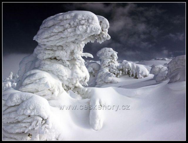 Sněhové artefakty - Sfinga