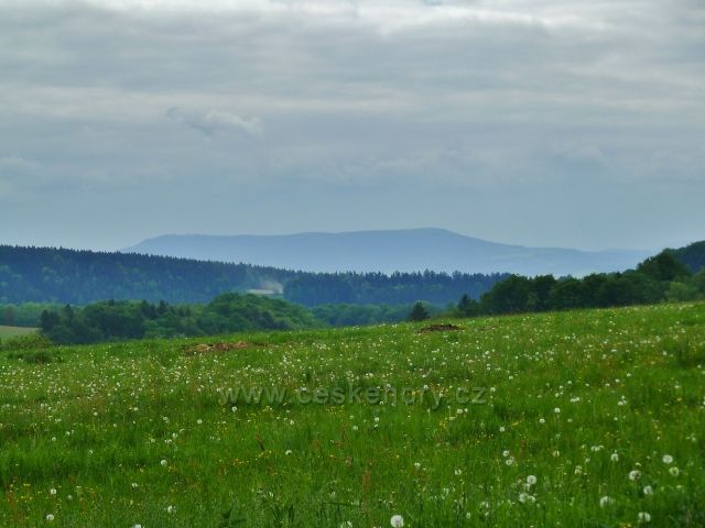 Teplické skály - pohled na Stolovou horu v Polsku
