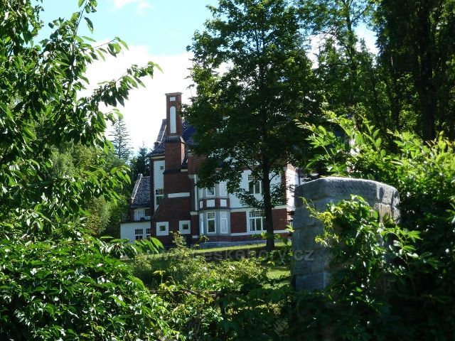 Jeseník - vila Erwina Weisse z let 1899 až 1890, dnes sídlo fy Slezský kámen