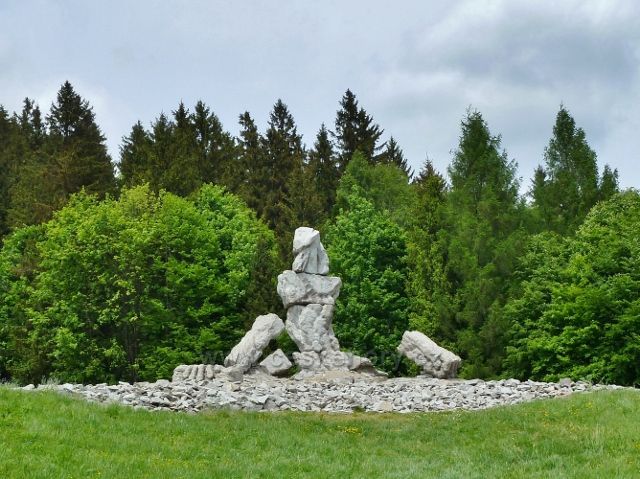 Lázně Jeseník - sochařské dílo Jana Šimka na Jižním svahu