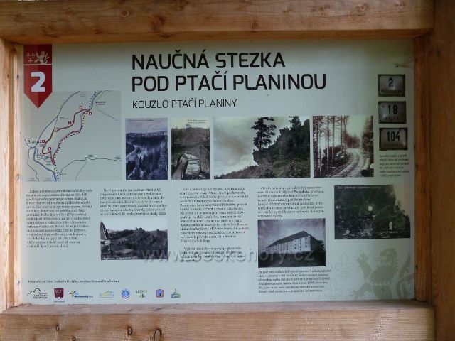 Branná - tabule 2. zastavení NS Pod ptačí planinou