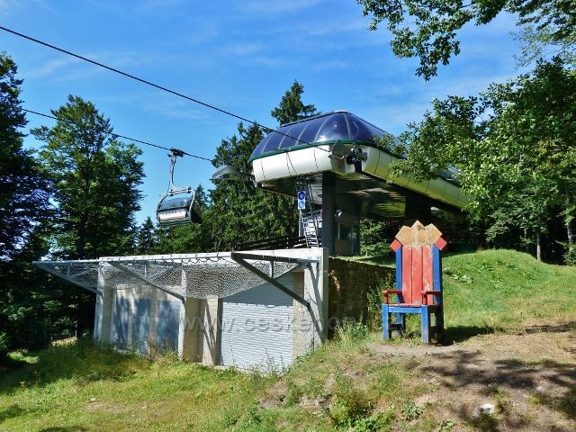 Buková hora - horní stanice lanovky z Mlýnického Dvora