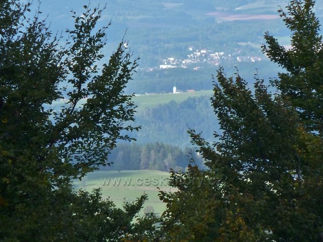 Buková hora - pohled z Čenkovické sjezdovky na Letohrad