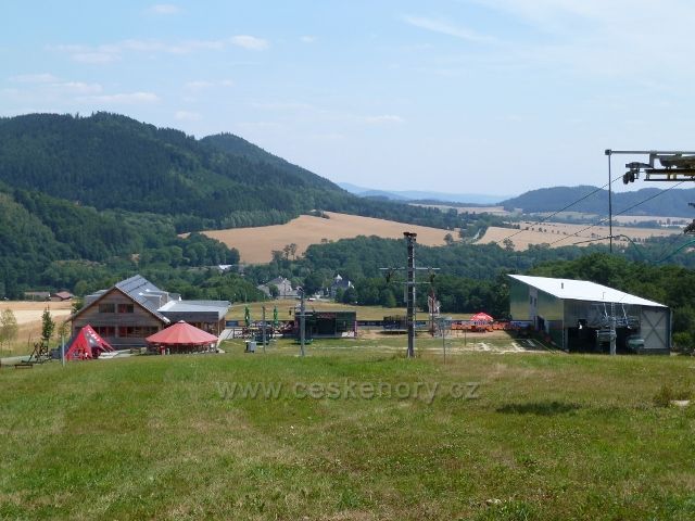 Buková hora - dolní stanice lanovky na Bukovou horu v Mlýnickém Dvoře