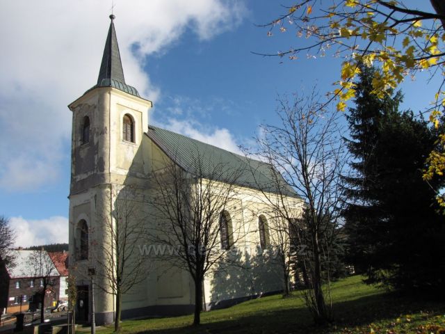 barokní kostel sv. Anny na Božím Daru, Krušné hory