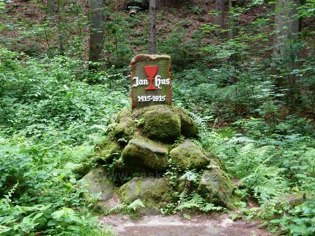 Lesopark Debř - Husův památník
