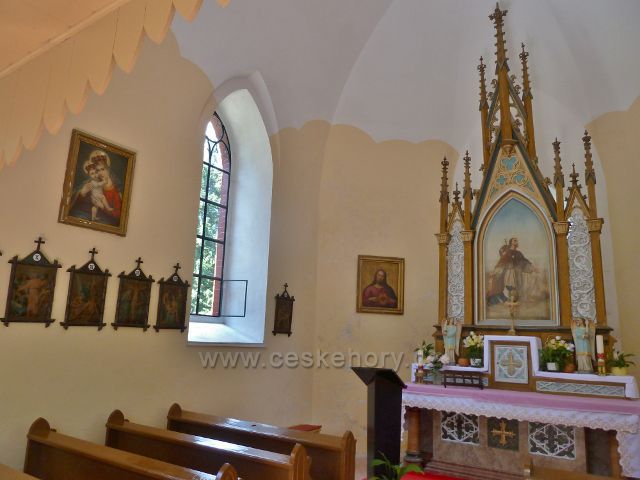Ramzová - interiér kaple sv. Rocha
