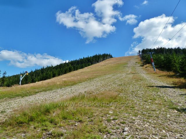 Dolní Morava - sjezdovka na vrcholu Slamníku (1233 m.n.m.)