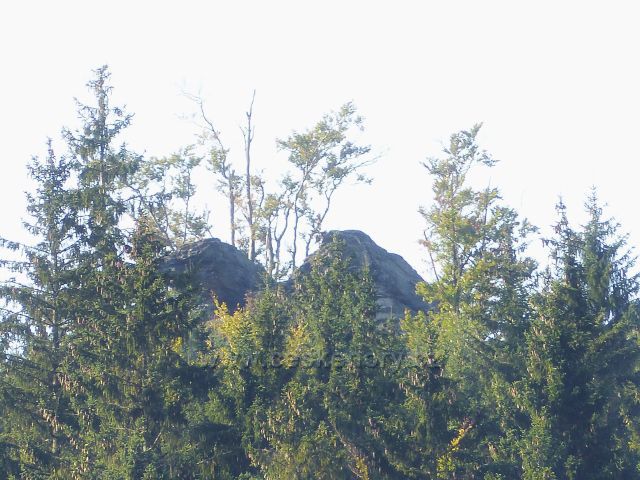 Nové Losiny - skalní útvar na vrchu Tři kameny, 907 m.n.m.