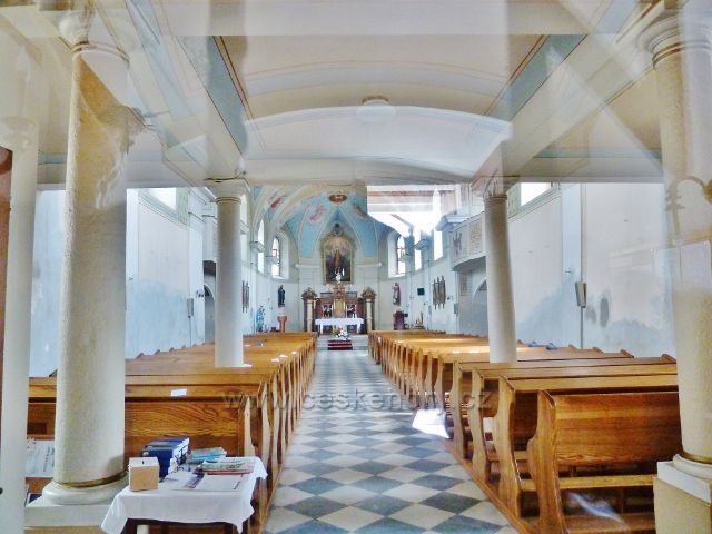 Bludov - interiér kostela svatého Jiří