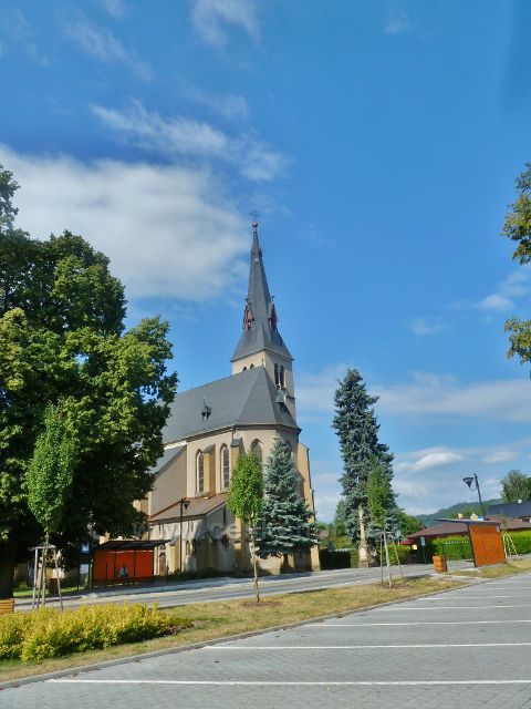 Rapotin - novogotický kostel  Nanebevzetí Panny Marie