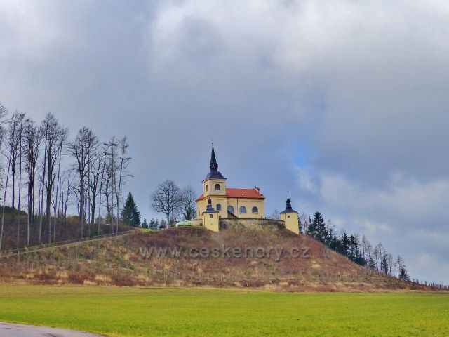 Malá Lhota- kostel Panny Marie Pomocné na návrší Homol