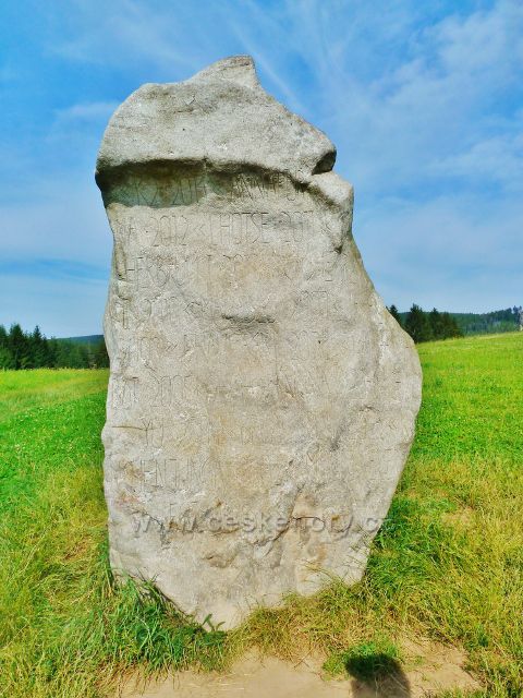 Sněžné - monument horolezce Radka Jaroše