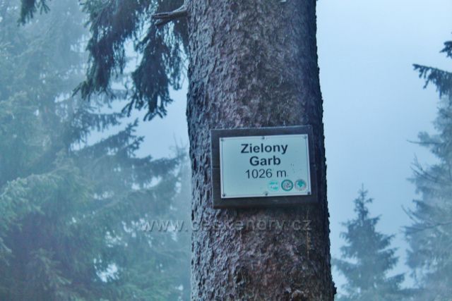 Sedloňov - označení vrcholu hraničního vrchu Zielony Garb na polské straně hranice