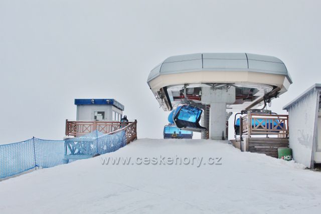Šerelich - horní stanice lanovky Ski areálu Zieleniec