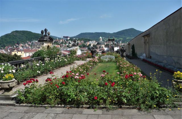 Zámek Děčín - růžová zahrada