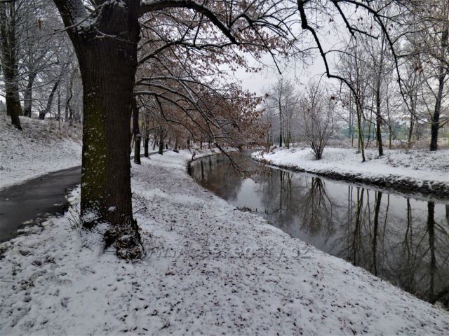 Cesta zasněženou Kyselkou