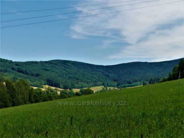 Lázně Libverda - Pohled na Vlašský hřeben.